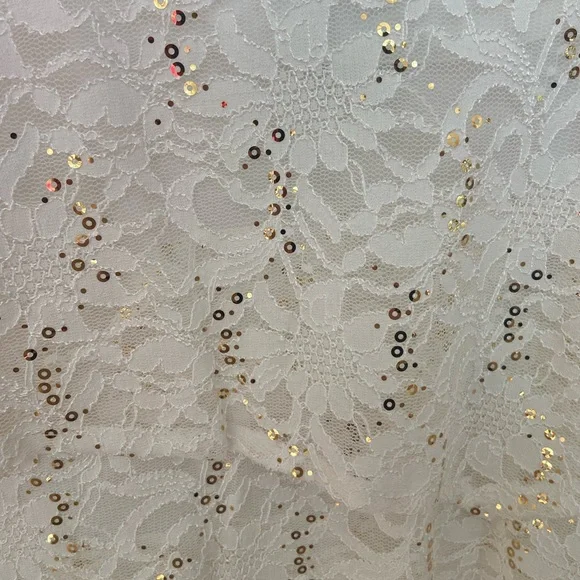 New Ronni Nicole White Tiered Ruffled Sheath Dress - Picture 5 of 8